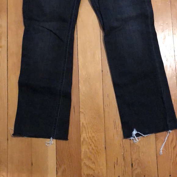 Black flare cropped jeans - Picture 2 of 3